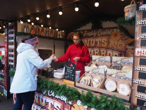 Christmas Market Stalls at Two Rivers