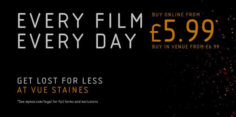 Cinema Tickets for £5.99 at Vue