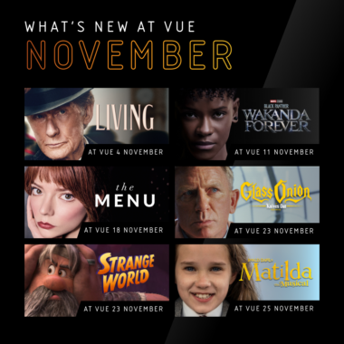 What’s On at Vue this November