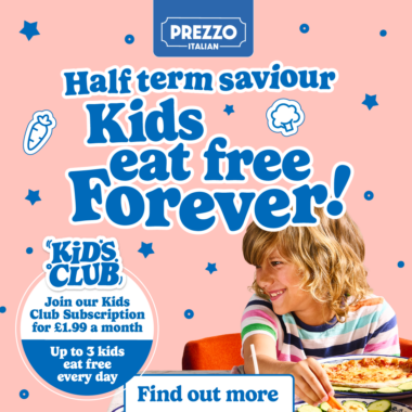Kids Eat FREE Forever at Prezzo